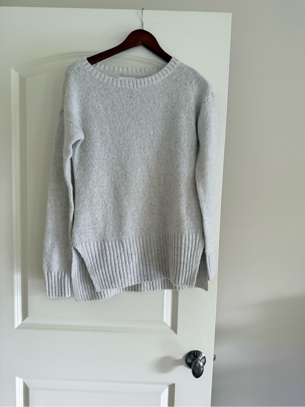 Lou & Grey Light Gray Crewneck Sweater